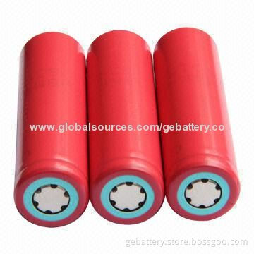 2,600mAh Sanyo UR18650FM Li-ion Batteries Cells, 3.7V Rated Voltage